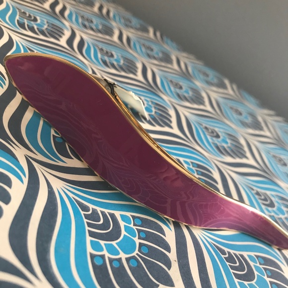 GORGEOUS purple enamel hair clip/pinch